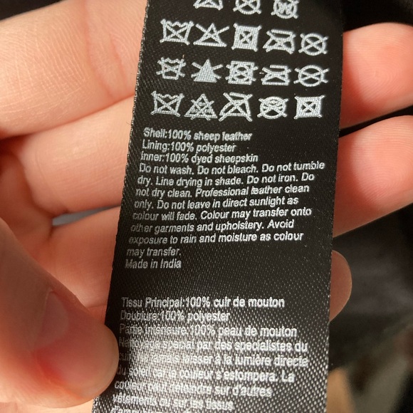 All Saints Luna Shearling Biker Jacket - Picture 13 of 15